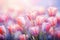 Breathtaking Majestic blossom tulips. Generate Ai