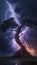 Breathtaking Moment of Lightning Striking a Tree Witness the Power Nature\\\'s Fury in this Striking Visual.\\\