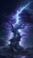 Breathtaking Moment of Lightning Striking a Tree Witness the Power Nature\\\'s Fury in this Striking Visual.\\\