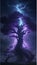 Breathtaking Moment of Lightning Striking a Tree Witness the Power Nature\\\'s Fury in this Striking Visual.\\\