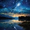 Breathtaking Night Sky with Mesmerizing Meteor Shower