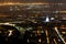 Breathtaking night view of the city of Turin in Italy seen from