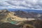 Breathtaking panorama landscape view of Tongariro Alpine Crossing, New Zealand
