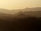 Breathtaking Panoramic landscape of Eilat Mountains in Israel over the Gulf of Aqaba Jordan