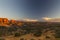 Breathtaking panoramic view of Arches National Park at sunset