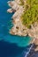 Breathtaking panoramic view from Conca dei Marini along the main road of the Amalfi Coast