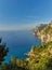 Breathtaking panoramic view from Conca dei Marini along the main road of the Amalfi Coast