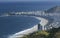 Breathtaking panoramic view from Corcovado to the city of Rio de Janeiro and Copacobana