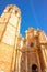 Breathtaking shot of the facade of the Saint Mary Cathedral in Valencia, Spain