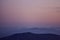 Breathtaking shot of the mountain view in the Cleveland National Forest during the sunrise