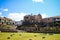 Breathtaking shot of Qorikancha ruins and convent Santo Domingo in Cuzco, Peru