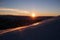 A breathtaking sunrise on Sunshine Peak. San Juan Range, Colorado Rocky Mountains