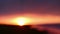 Breathtaking sunset in Iceland. Glorious sunrise over the ocean stock footage
