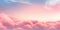 Breathtaking sunset with a sky painted in soft pink hues. AI generative