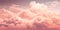 Breathtaking sunset with a sky painted in soft pink hues. AI generative