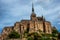 Breathtaking View on Beautiful Mont Saint Michel cathedral