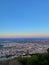 breathtaking view of the City of Jaen in the evening from Castillo de Santa Catalina, Spain