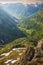 Breathtaking view from Dalsnibba, Norway, overlooks 1500 meter above sealevel