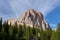 Breathtaking view of the extraordinary stone formations in the Dolomites, South Tyrol, Italy