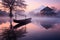 Breathtaking view of mount fuji surrounded by vibrant autumn hues at lake kawaguchiko, japan