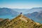 Breathtaking view over lake Wanaka - Roys Peak in New Zealand