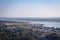 Breathtaking view of Pulicatalso called as Pazhaverkadu Lagoon, Tamil Nadu, India. Aerial view of Pulicat lake and lagoon with