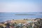 Breathtaking view of Pulicatalso called as Pazhaverkadu Lagoon, Tamil Nadu, India. Aerial view of Pulicat lake and lagoon with