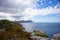 Breathtaking view from rock ledge at Cape Point.