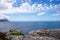 Breathtaking view from rock ledge at Cape Point.