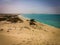 Breathtaking view from a sand dune, Cape Verde