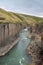 Breathtaking view of Studlagil canyon in Jokuldalur Valley in Iceland. Basalt columns. Best travel destination