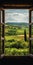 Breathtaking View Of Tuscany\\\'s Vineyards From Ancient Villa