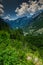 Breathtaking vista over Julian Alps in Slovenia