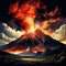 Breathtaking Volcanic Eruption in 'Magma Pulse' Art Style