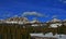 Breccia Peak and Cliffs on Togwotee Pass between Dubois and Jackson in Wyoming USA i