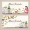 Breed cats thin line brochure cards banners. Animal traditional template of flyear, magazines, posters, book cover