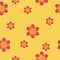 Breezy seamless pattern with frangipani