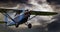 Breighton, Selby, Yorkshire, UK, May 2023. Aerobatic light aircraft, Aircraft: Comper CLA7 Swift Replica ·