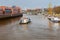 Bremen. River tugboat on the river Weser.