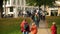 Bremen streets with people walking and men on bike