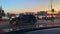Bremen-Vegesack, Bremen, Germany - October 31, 2019: Closing time at the ferry in Vegesack with all the workers of the yards