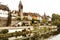 Bremgarten, Switzerland - scenic panoramic view of the old town and Reuss river