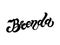 Brenda. Woman`s name. Hand drawn lettering