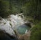 Brenton gorges and waterfall in Mis valley - from above
