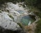 Brenton gorges and waterfall in Mis valley - from above