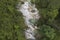 Brenton gorges and waterfall in Mis valley - from above