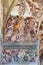 BRESCIA, ITALY, 2016: The detail of fresco of Last Judgment