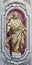 BRESCIA, ITALY, 2016: The fresco of prophet Jeremiah of Chiesa di Sant\'Afra church by Sante Cattaneo