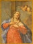 BRESCIA, ITALY, 2016: The Lady of Sorrow fresco (Madonna Adolorata) in church Chiesa di San Giuseppe by Romanino