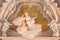 BRESCIA, ITALY - MAY 21, 2016: The fresco of cardinal virtue of Faith in Chiesa di Santa Maria della Carita